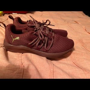 Maroon Puma sneakers